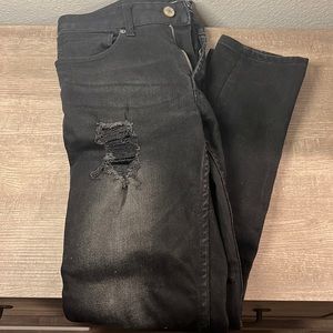 Mens Forever 21 Black Skinny Jeans Size 30/30